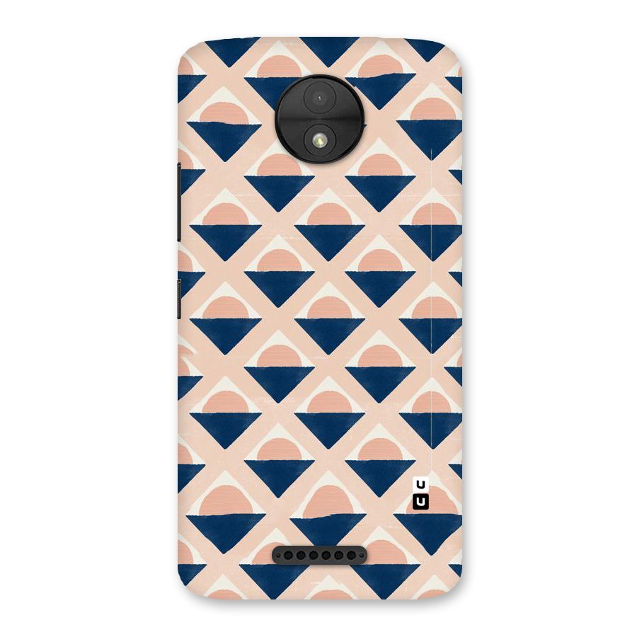 Diamond Circle Pattern Back Case for Moto C