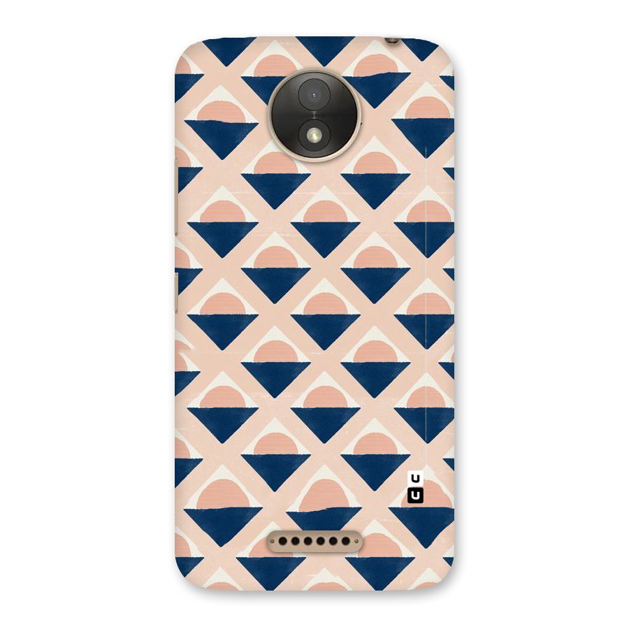 Diamond Circle Pattern Back Case for Moto C Plus