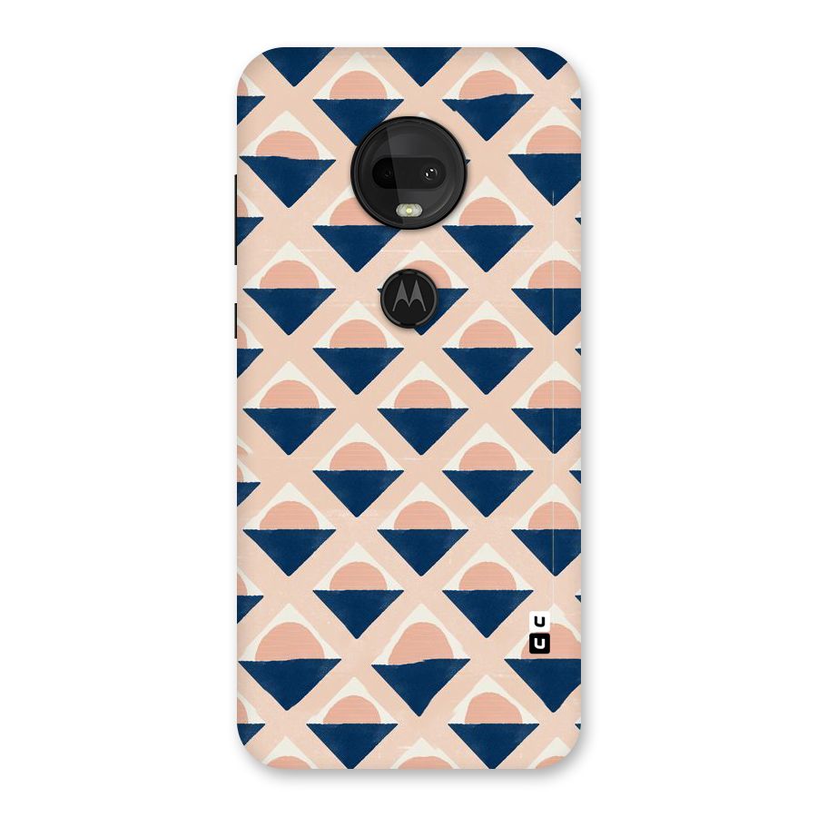 Diamond Circle Pattern Back Case for Moto G7