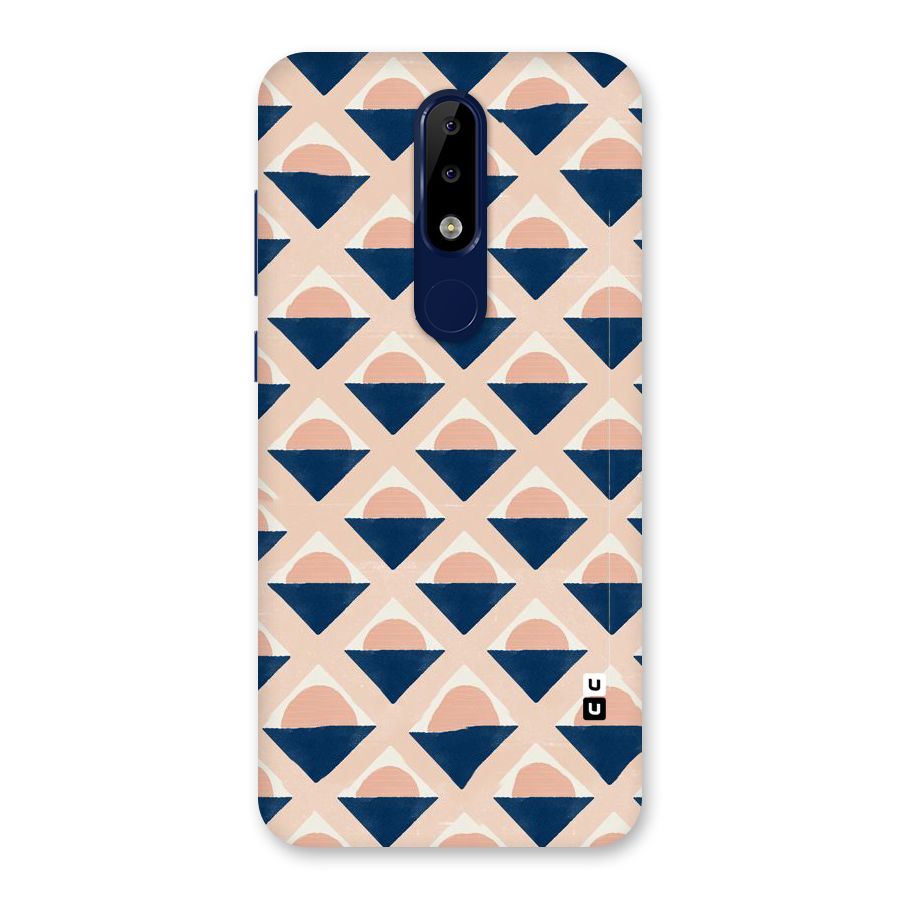 Diamond Circle Pattern Back Case for Nokia 5.1 Plus