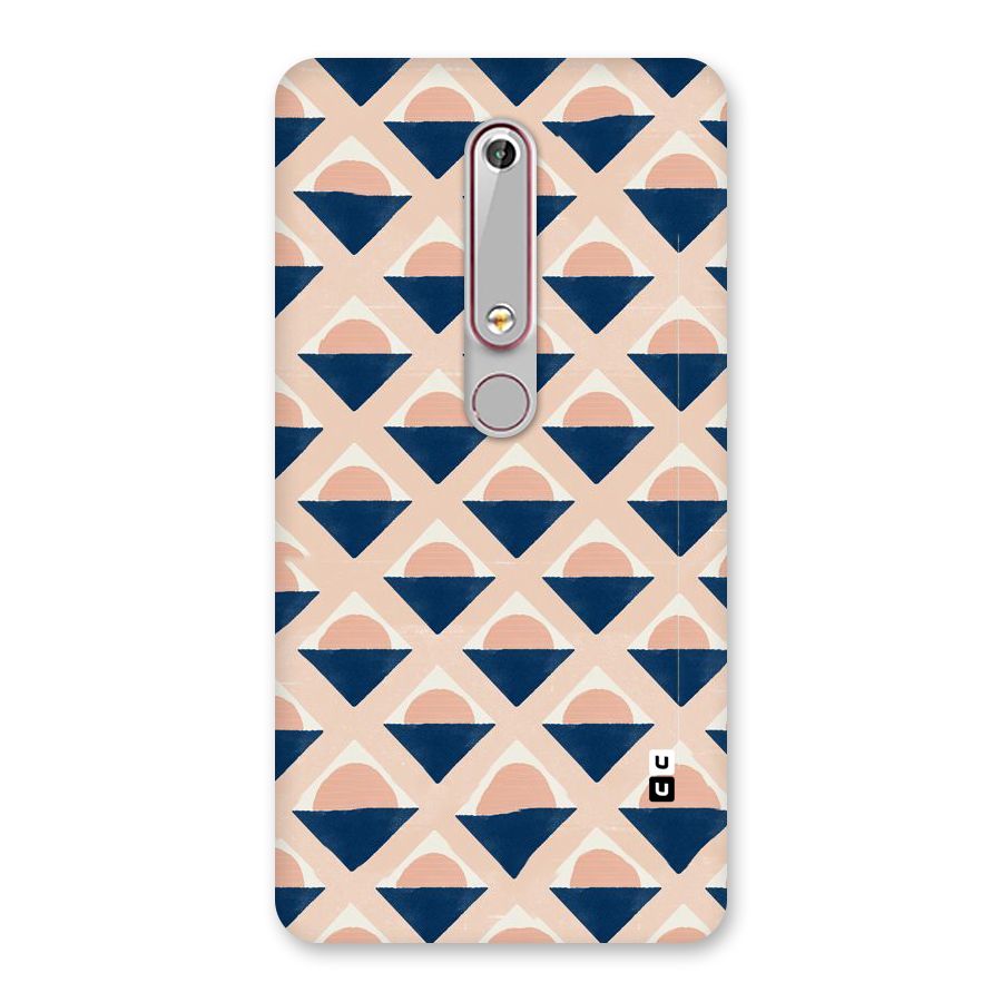 Diamond Circle Pattern Back Case for Nokia 6.1