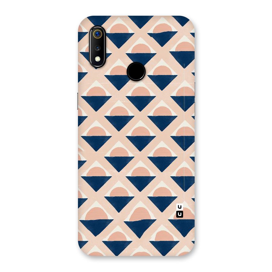 Diamond Circle Pattern Back Case for Realme 3
