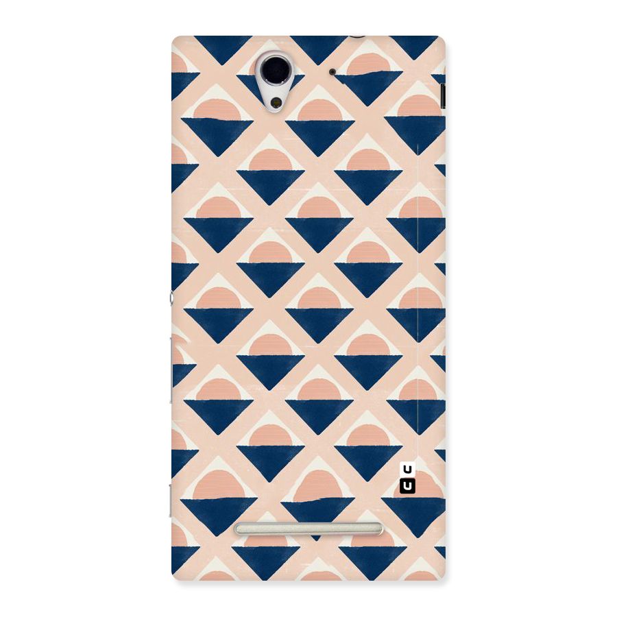 Diamond Circle Pattern Back Case for Sony Xperia C3