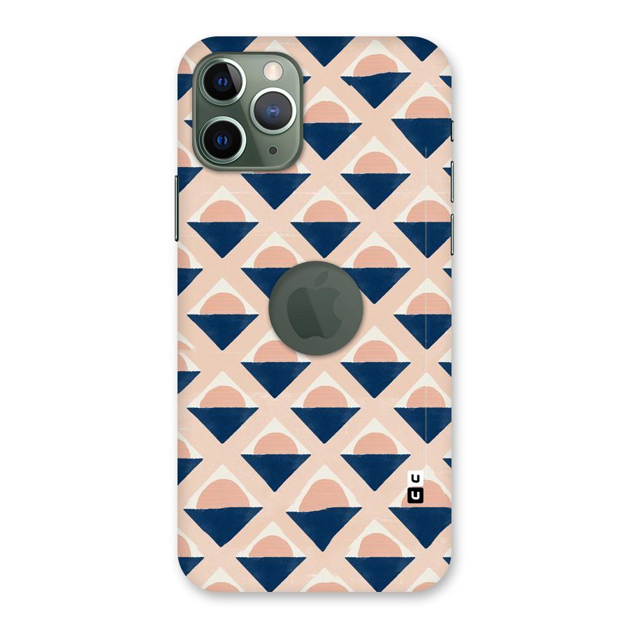 Diamond Circle Pattern Back Case for iPhone 11 Pro Logo  Cut