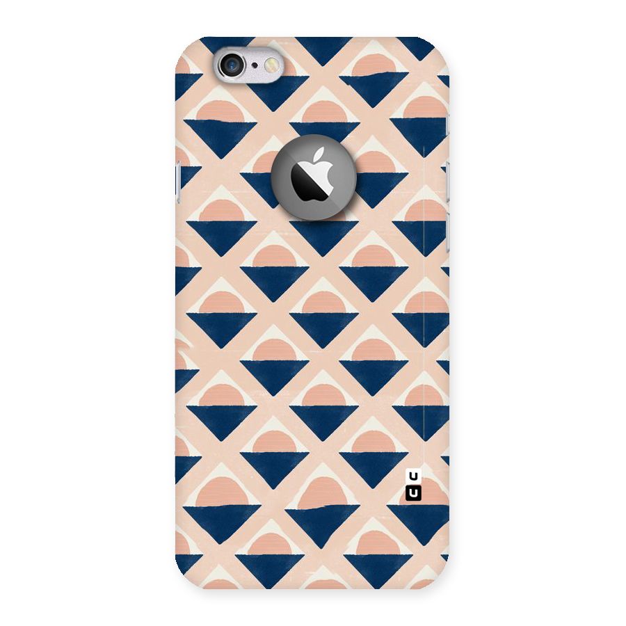 Diamond Circle Pattern Back Case for iPhone 6 Logo Cut