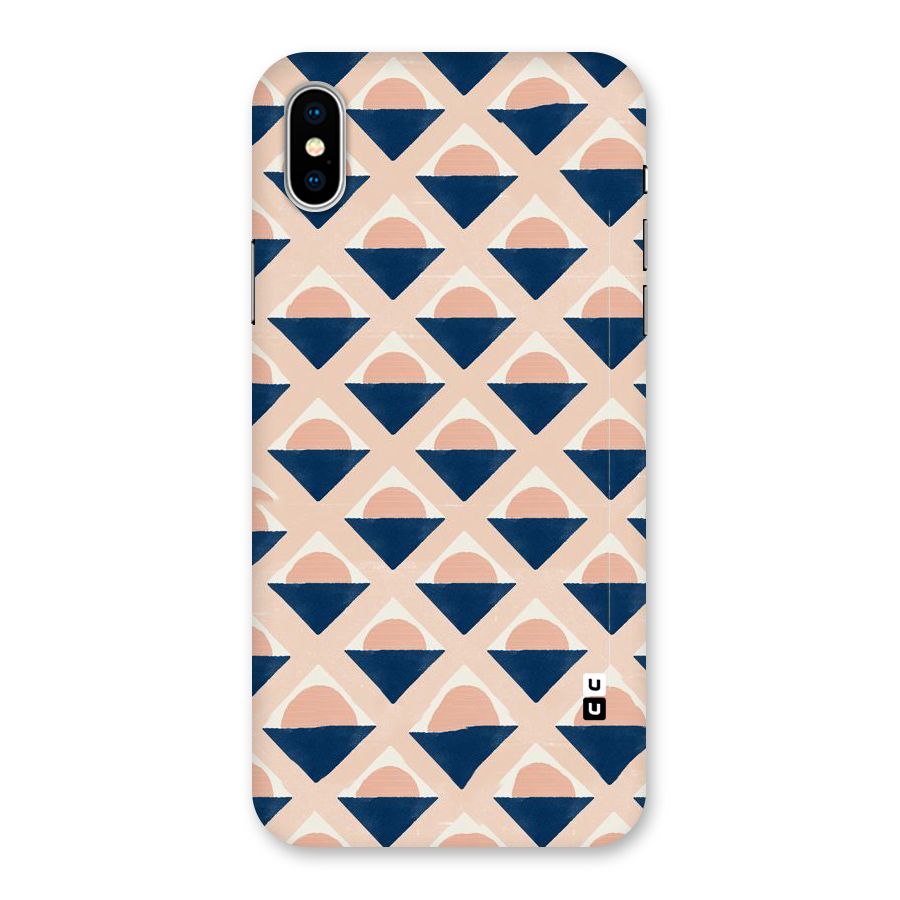 Diamond Circle Pattern Back Case for iPhone X