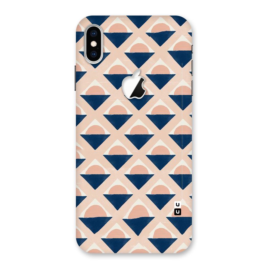 Diamond Circle Pattern Back Case for iPhone XS Max Apple Cut