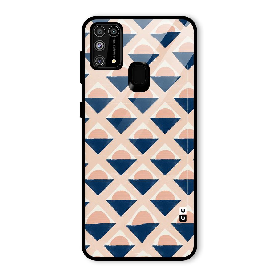 Diamond Circle Pattern Glass Back Case for Galaxy F41