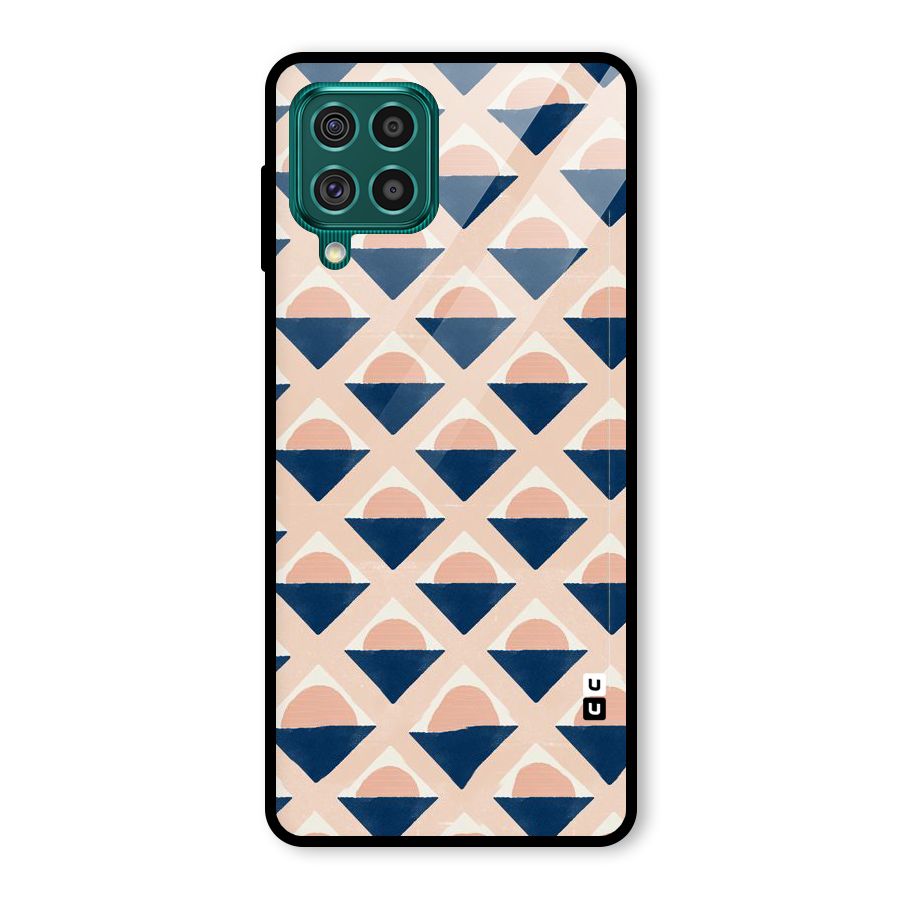 Diamond Circle Pattern Glass Back Case for Galaxy F62