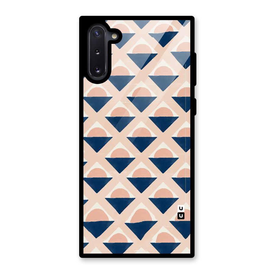 Diamond Circle Pattern Glass Back Case for Galaxy Note 10