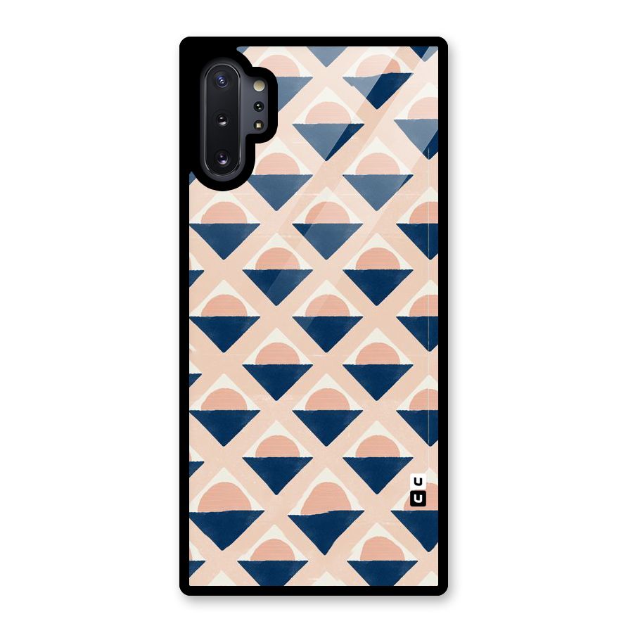 Diamond Circle Pattern Glass Back Case for Galaxy Note 10 Plus