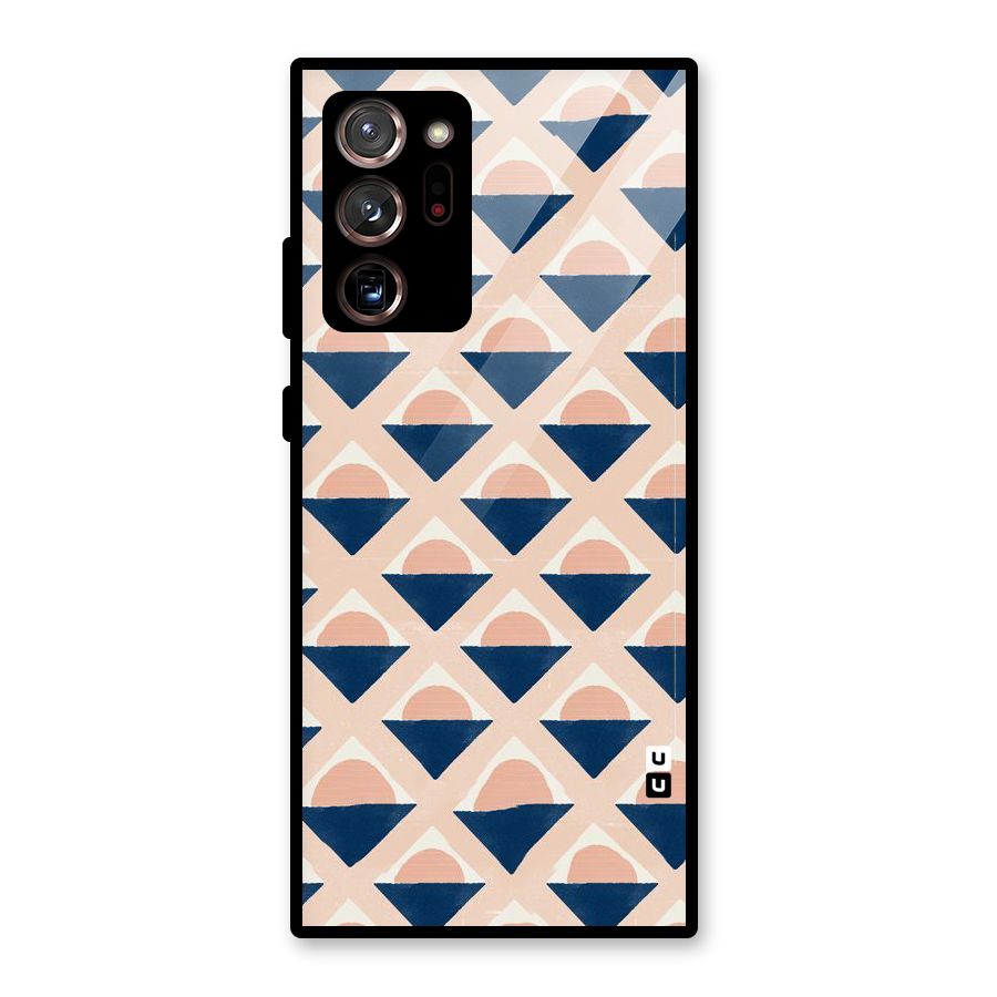Diamond Circle Pattern Glass Back Case for Galaxy Note 20 Ultra 5G