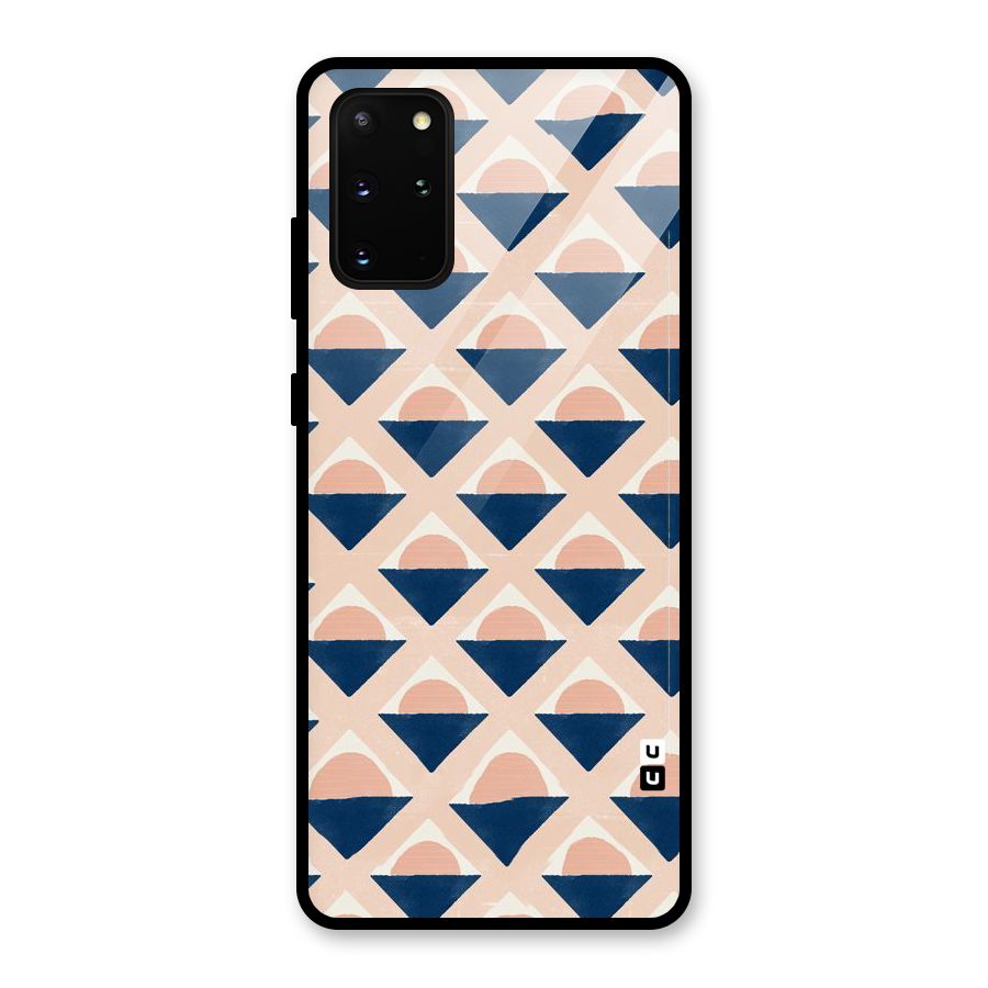 Diamond Circle Pattern Glass Back Case for Galaxy S20 Plus