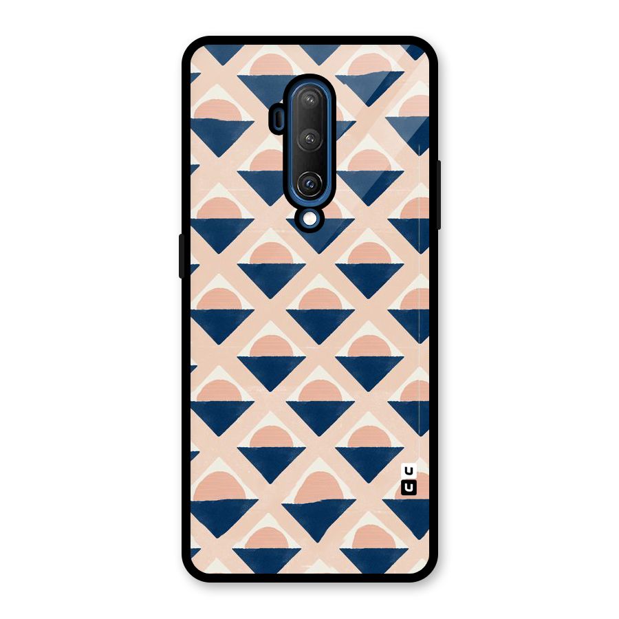 Diamond Circle Pattern Glass Back Case for OnePlus 7T Pro