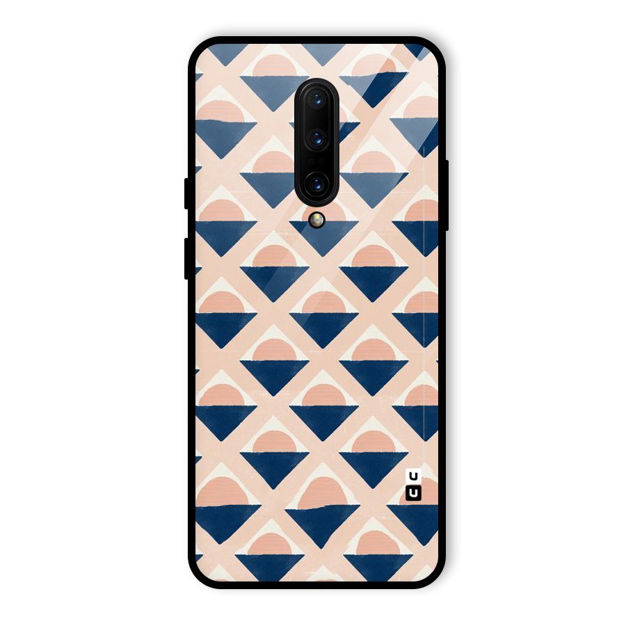 Diamond Circle Pattern Glass Back Case for OnePlus 7 Pro