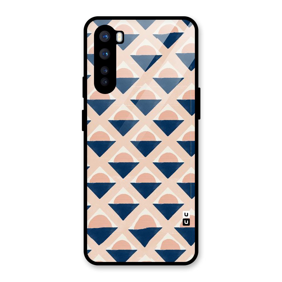 Diamond Circle Pattern Glass Back Case for OnePlus Nord