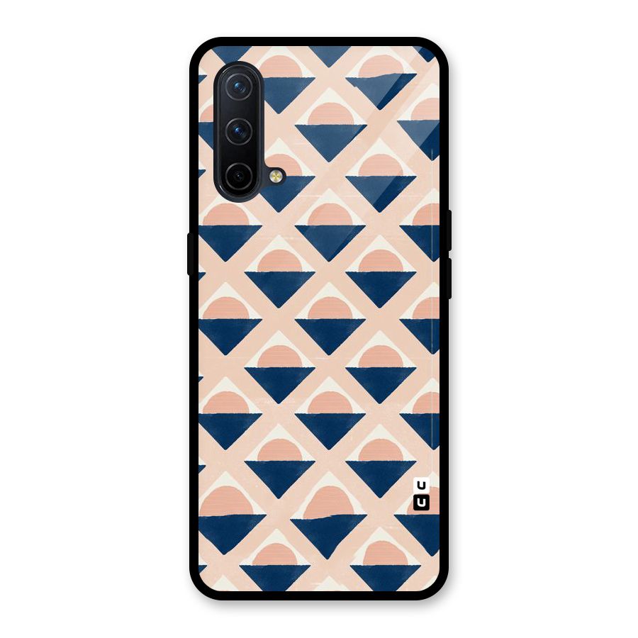 Diamond Circle Pattern Glass Back Case for OnePlus Nord CE 5G