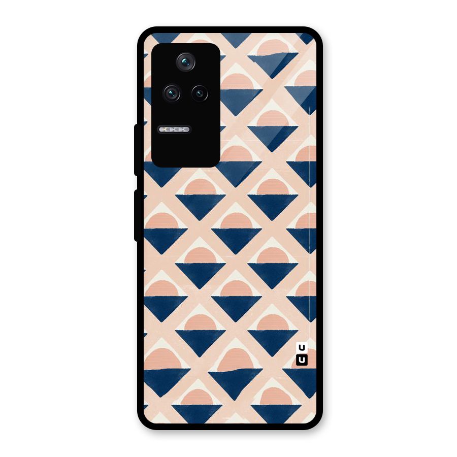 Diamond Circle Pattern Glass Back Case for Poco F4 5G