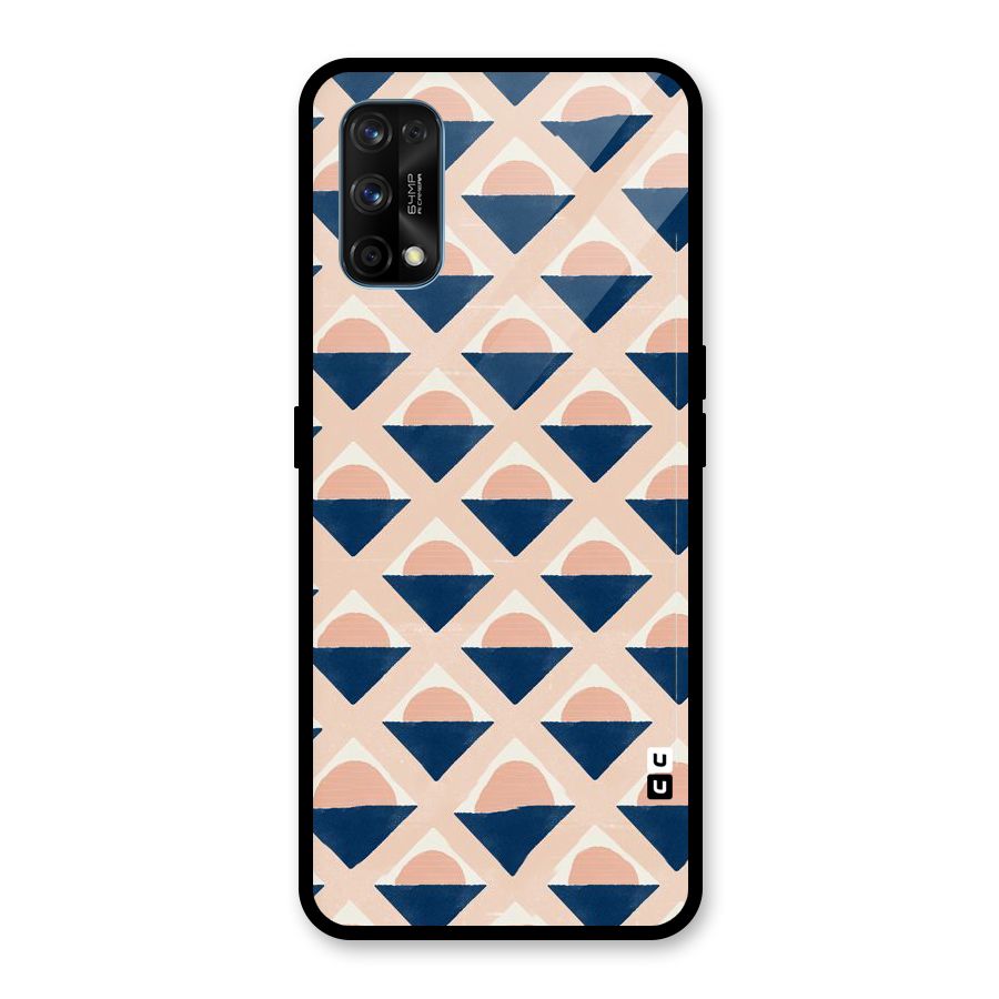 Diamond Circle Pattern Glass Back Case for Realme 7 Pro