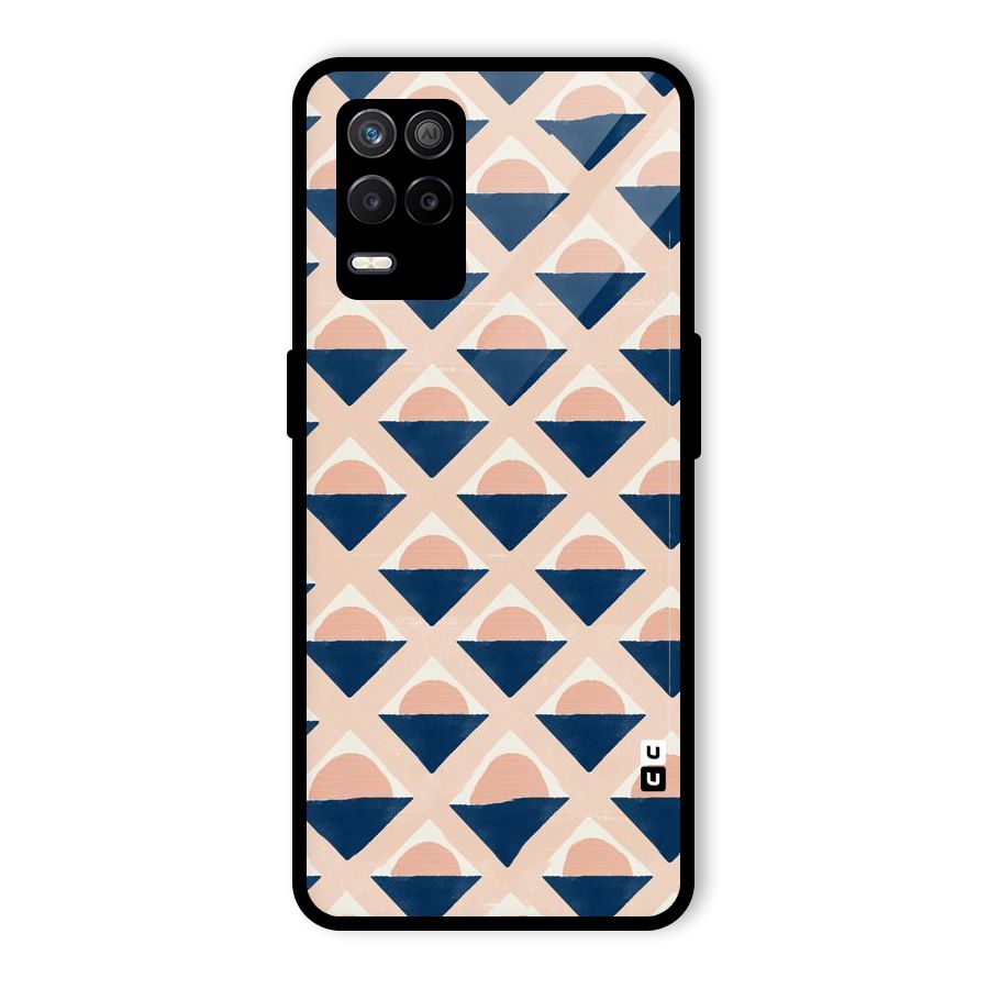 Diamond Circle Pattern Glass Back Case for Realme 9 5G