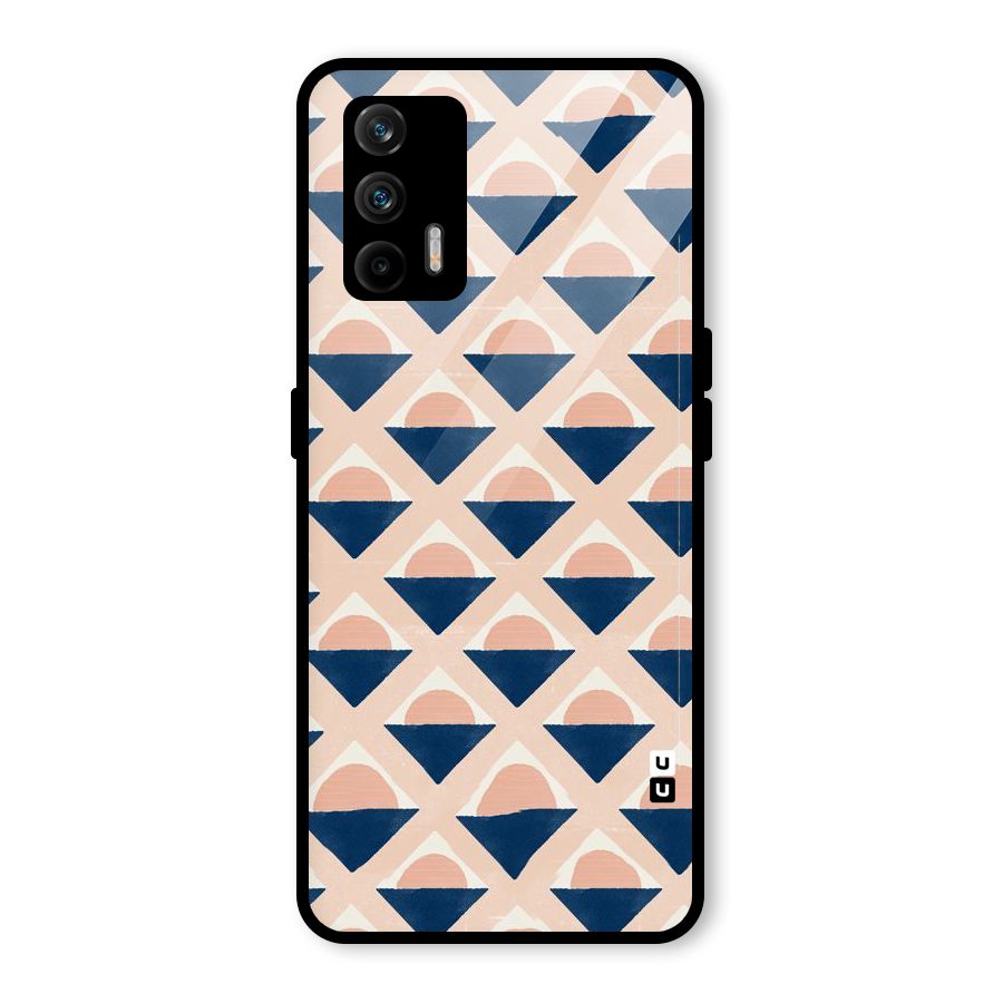 Diamond Circle Pattern Glass Back Case for Realme GT 5G