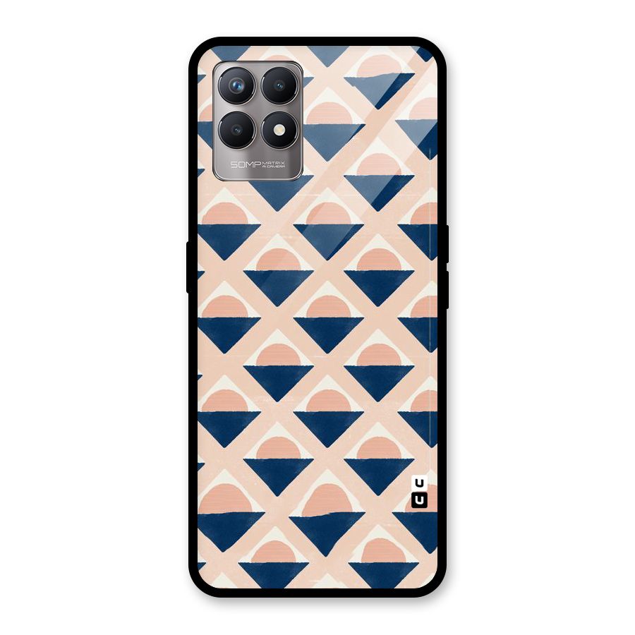 Diamond Circle Pattern Glass Back Case for Realme Narzo 50