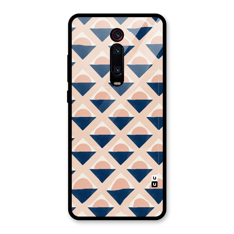 Diamond Circle Pattern Glass Back Case for Redmi K20