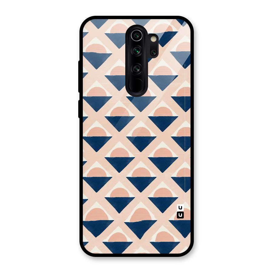 Diamond Circle Pattern Glass Back Case for Redmi Note 8 Pro