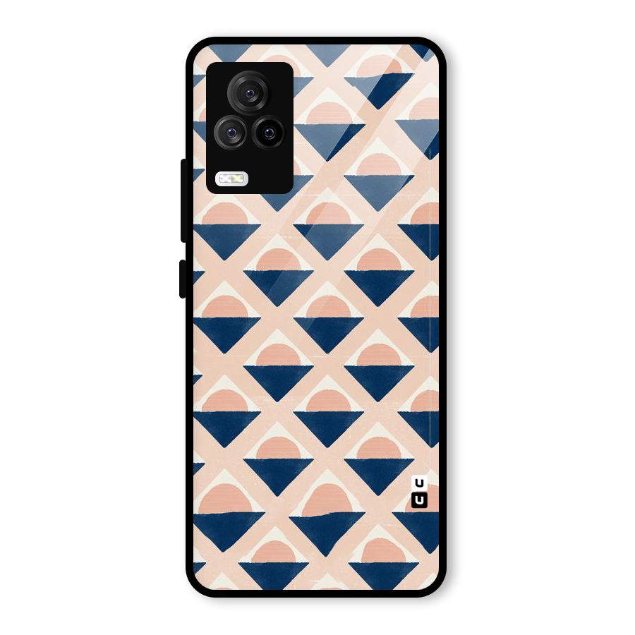 Diamond Circle Pattern Glass Back Case for Vivo iQOO 7 Legend 5G