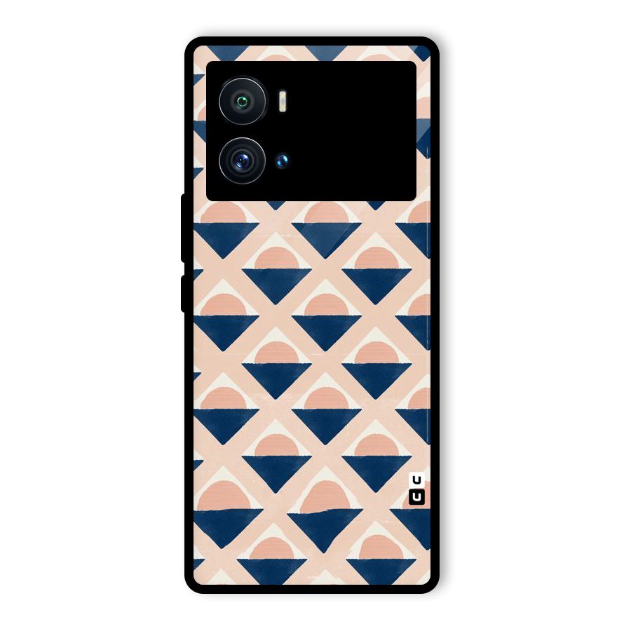 Diamond Circle Pattern Glass Back Case for Vivo iQOO 9 Pro