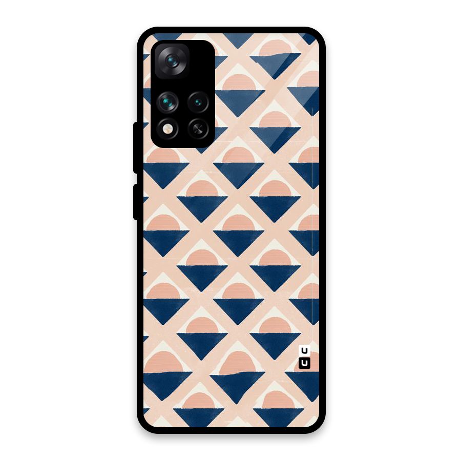 Diamond Circle Pattern Glass Back Case for Xiaomi 11i HyperCharge 5G
