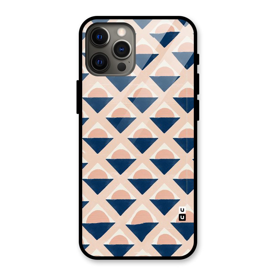 Diamond Circle Pattern Glass Back Case for iPhone 12 Pro Max