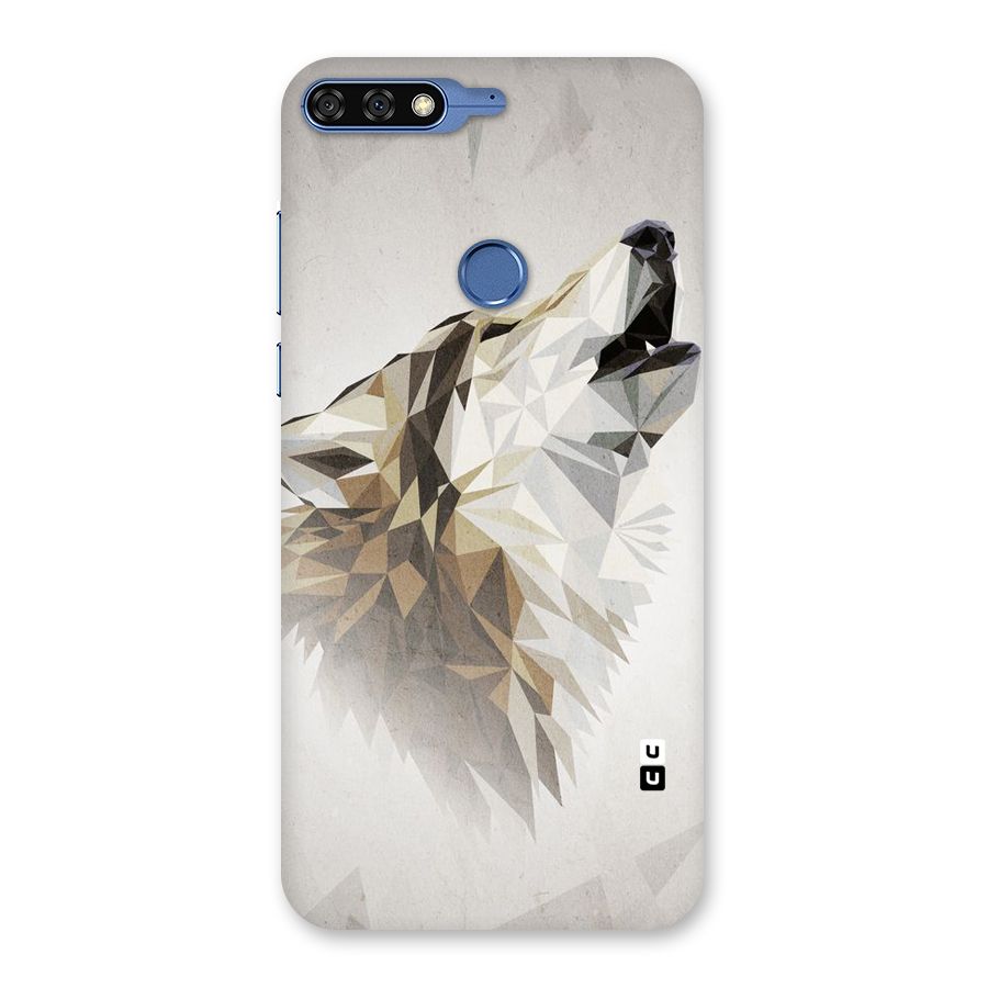 Diamond Wolf Back Case for Honor 7C
