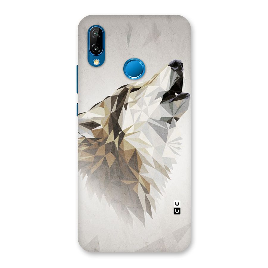 Diamond Wolf Back Case for Huawei P20 Lite