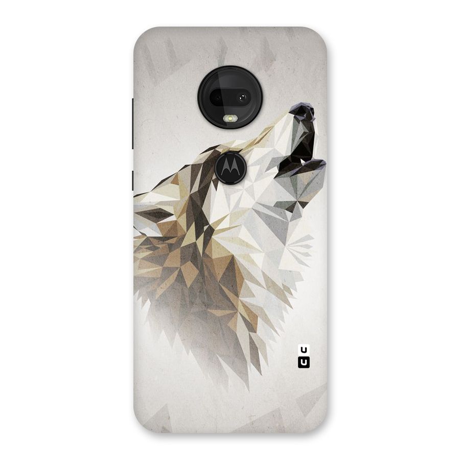 Diamond Wolf Back Case for Moto G7