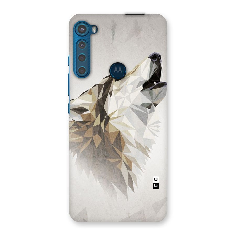 Diamond Wolf Back Case for Motorola One Fusion Plus