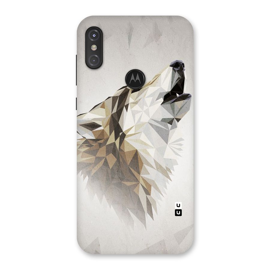 Diamond Wolf Back Case for Motorola One Power