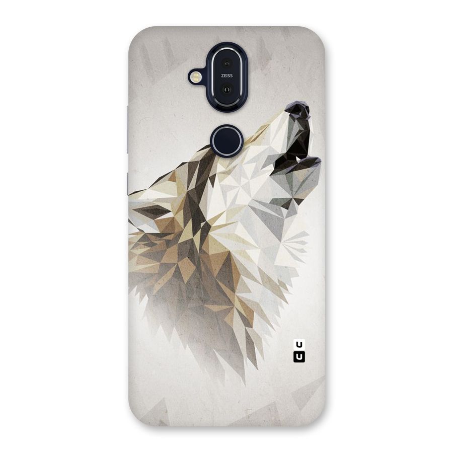 Diamond Wolf Back Case for Nokia 8.1