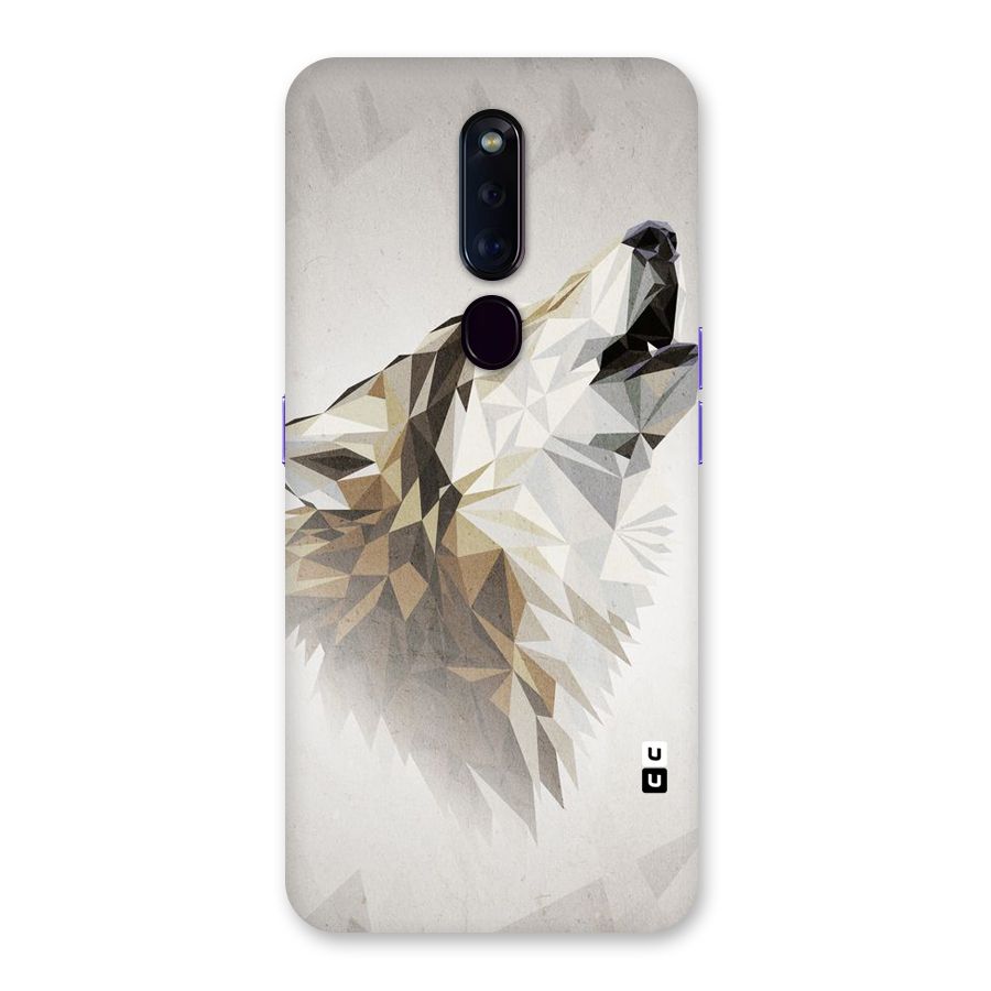 Diamond Wolf Back Case for Oppo F11 Pro