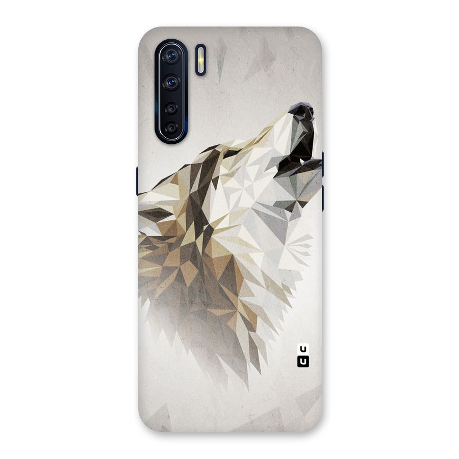 Diamond Wolf Back Case for Oppo F15