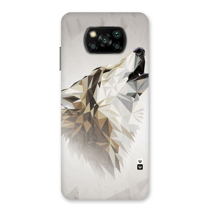 Diamond Wolf Back Case for Poco X3
