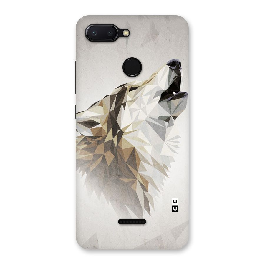 Diamond Wolf Back Case for Redmi 6