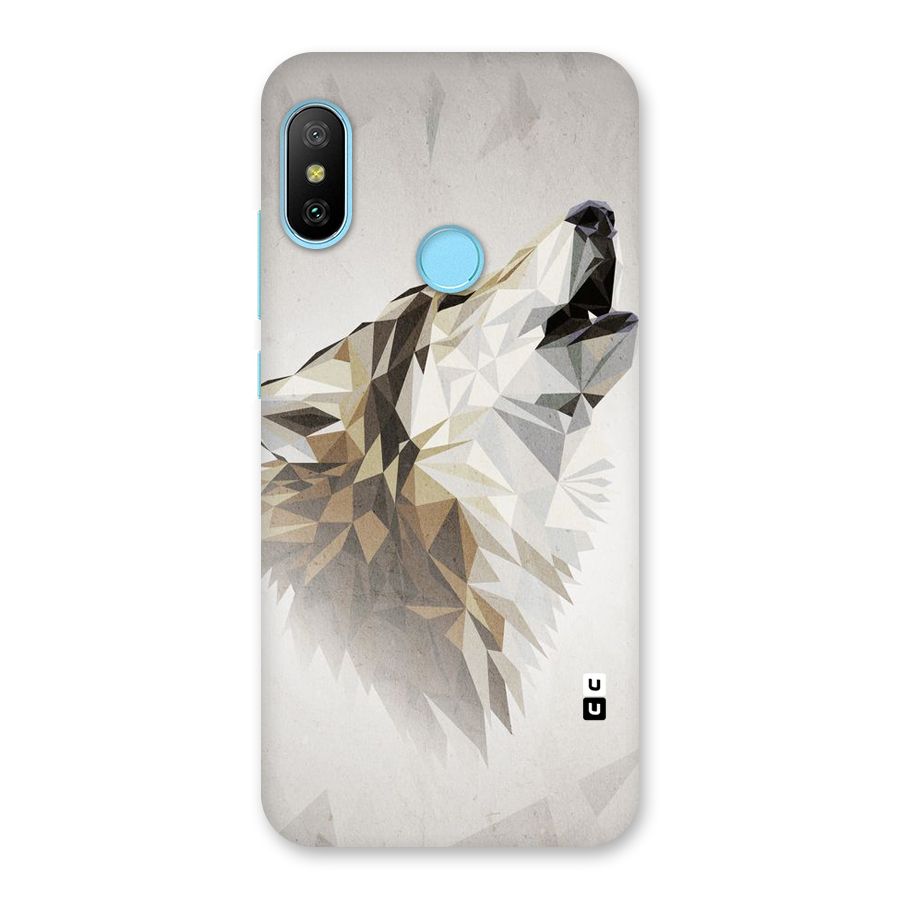 Diamond Wolf Back Case for Redmi 6 Pro