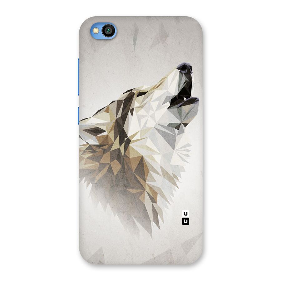 Diamond Wolf Back Case for Redmi Go