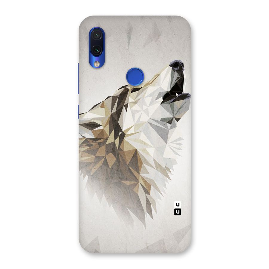 Diamond Wolf Back Case for Redmi Note 7