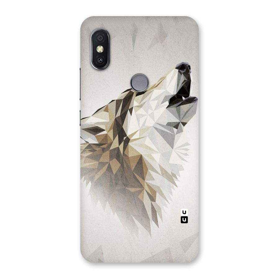 Diamond Wolf Back Case for Redmi Y2