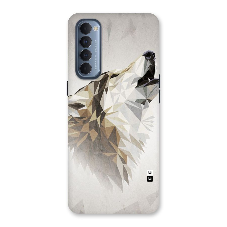 Diamond Wolf Back Case for Reno4 Pro