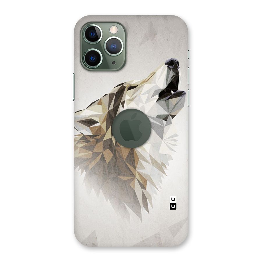 Diamond Wolf Back Case for iPhone 11 Pro Logo  Cut