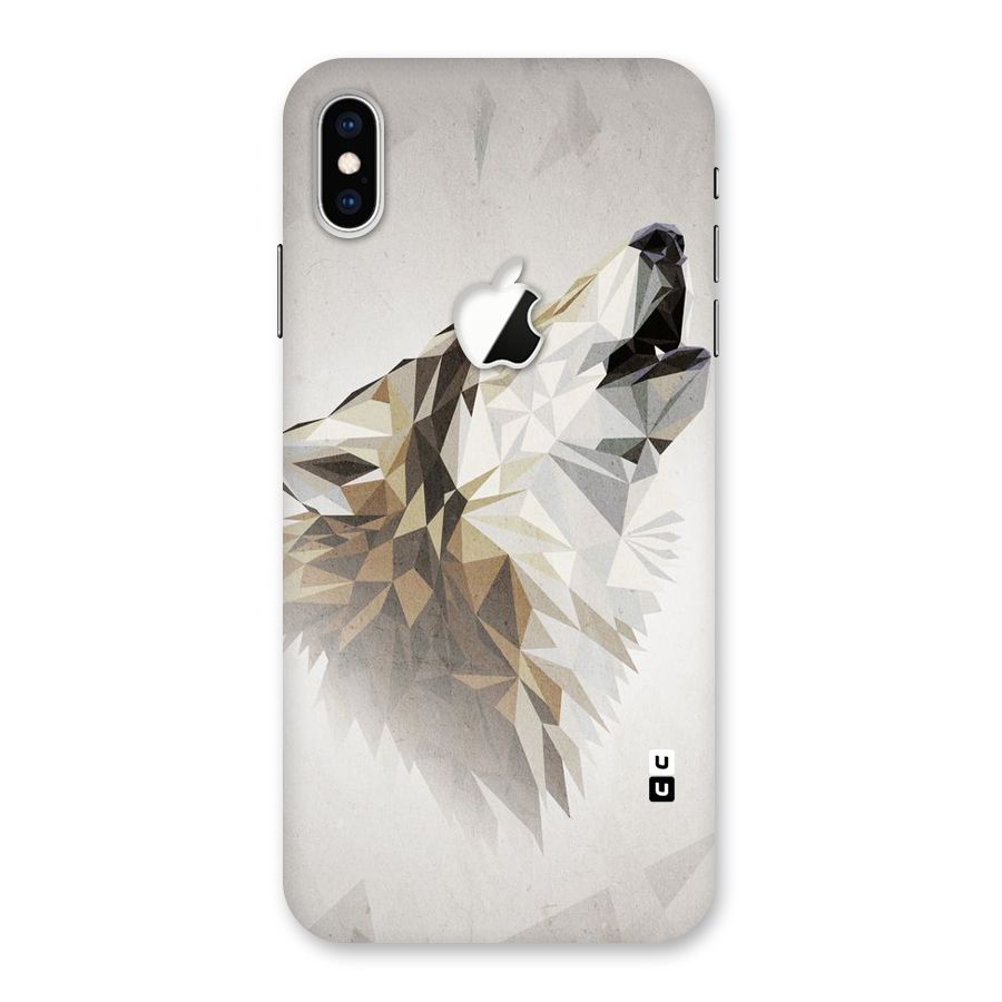 Diamond Wolf Back Case for iPhone XS Max Apple Cut