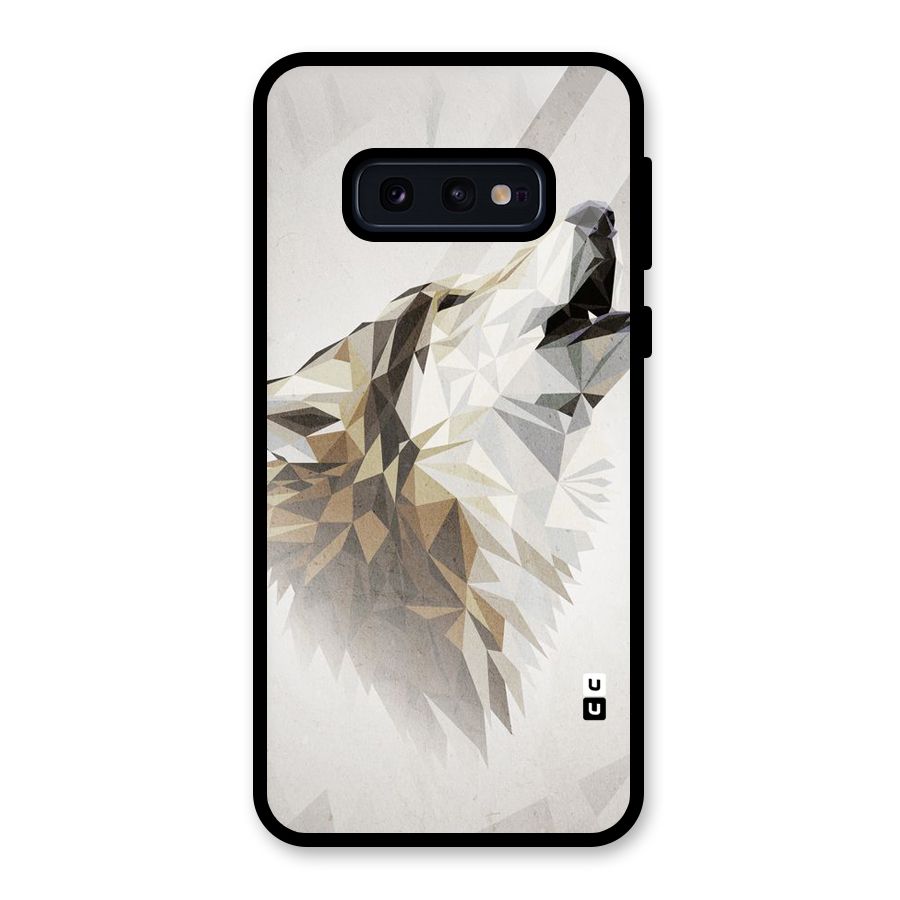 Diamond Wolf Glass Back Case for Galaxy S10e